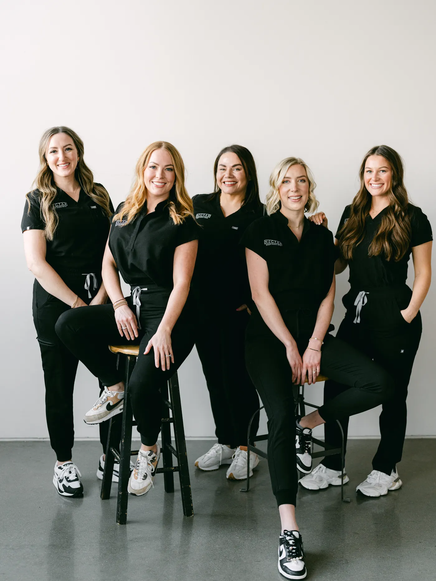 NECTAR body face skin provider team in DeWitt, Michigan — specialists in injectables, laser treatments, Hydrafacials, and medical-grade skincare
