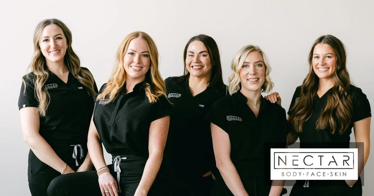Clean, professional medical spa treatment room with neutral tones at Nectar Body Face Skin in Dewitt