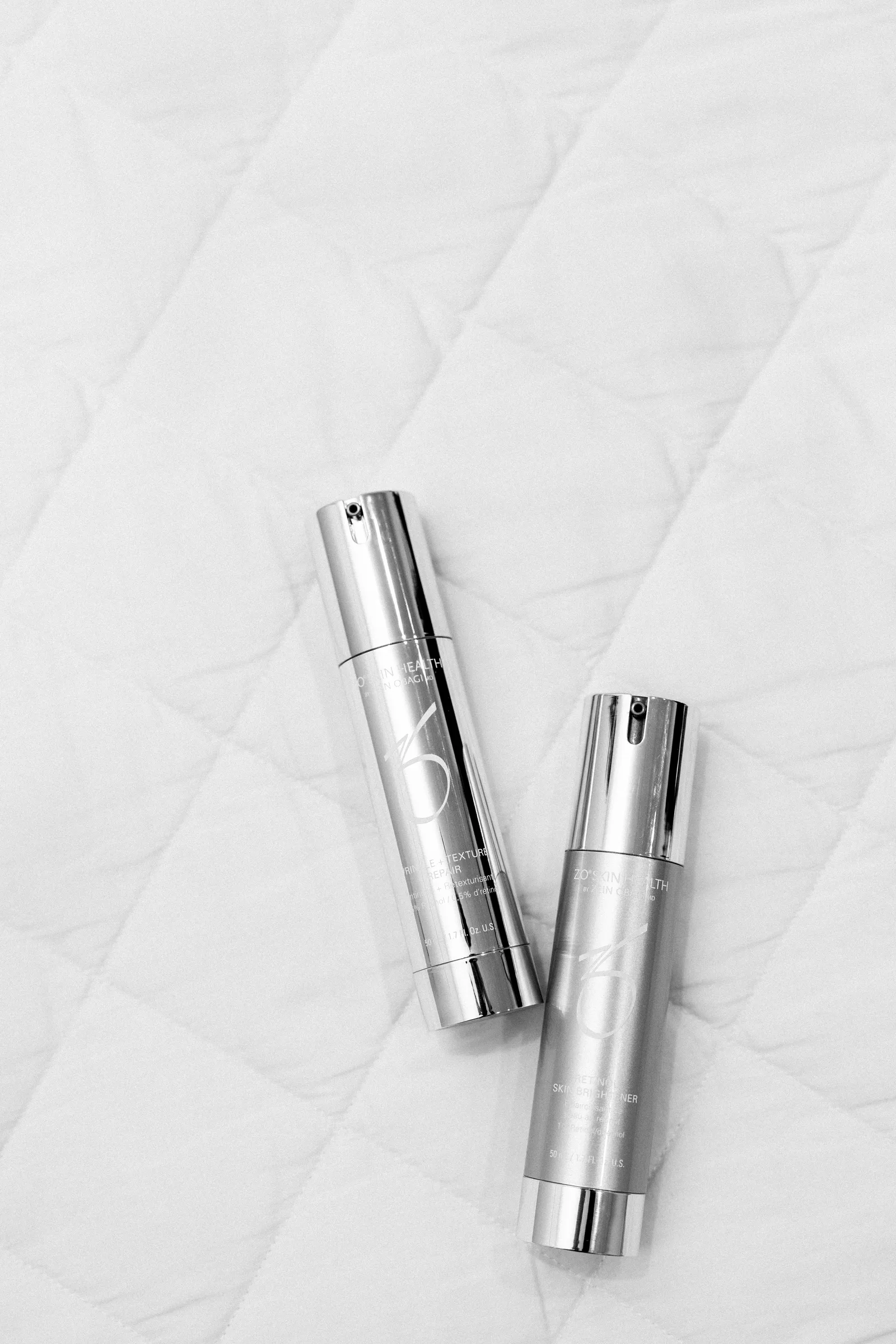 ZO Skin Health retinol product flat lay, medical grade retinol at NECTAR body face skin DeWitt MI